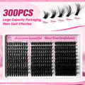 ColMagic DIY Mixed Eyelashes Kit 10-18mm 60D/80D/100D Curls 300 Clusters Waterproof Hypoallergenic Lightweight for Natural No-Makeup Look Daily Wear Cosmetic Gentle soft fluffy volume  fans