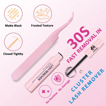 ColMagic 8-16mm Mixed Length DIY Lashes - Waterproof Anti-Allergy Lash Kit for Beginners (Full Tools Included) - COLMAGIC
