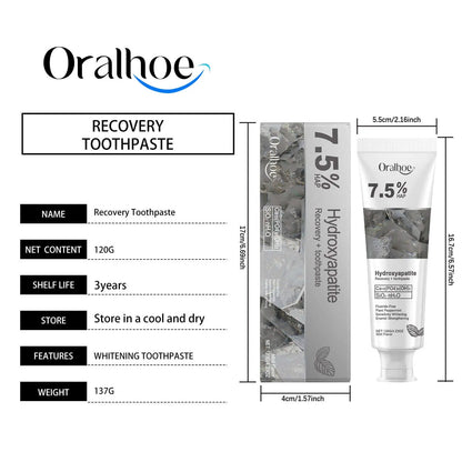 Oralhoe Whitening Tooth Care Toothpaste, Daily Gingiva Care Gently Cleans Stains And Tartar Freshen Breath - COLMAGIC
