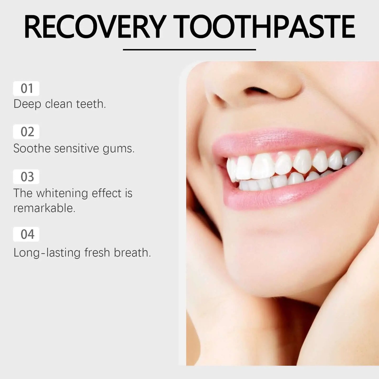 Oralhoe Whitening Tooth Care Toothpaste, Daily Gingiva Care Gently Cleans Stains And Tartar Freshen Breath - COLMAGIC