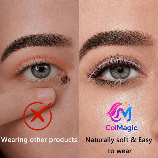 Lash Clusters Kit, 5-18mm Natural Wispy C-Cluster Lashes with Bond & Seal, Remover, Tweezer, DIY False Lash Extension Kit for Beginners, Black 144 Pcs